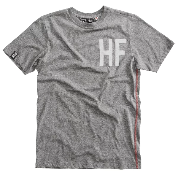 Holyfreedom Ghostrider Grey T-shirt front view in grey mélange cotton with a regular fit.