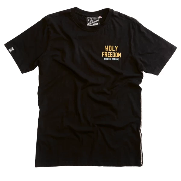 Front view of the Holyfreedom Tigertee recycled cotton T-shirt with a bold regular fit.