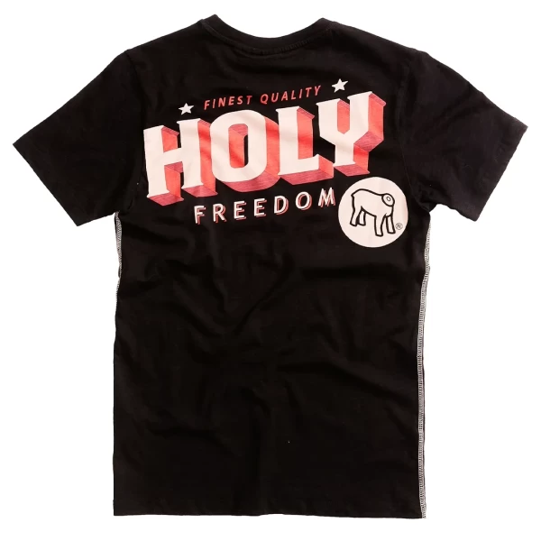 Holyfreedom CHOP slub cotton t-shirt front view with relaxed fit and vintage style.