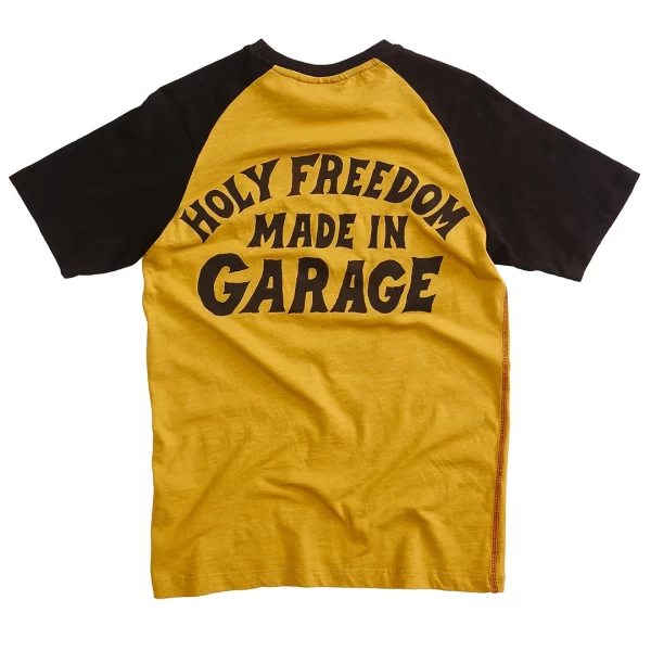T-shirt raglan donna Holyfreedom Shoeles Joe vista frontale, leggera e dal fit comodo.