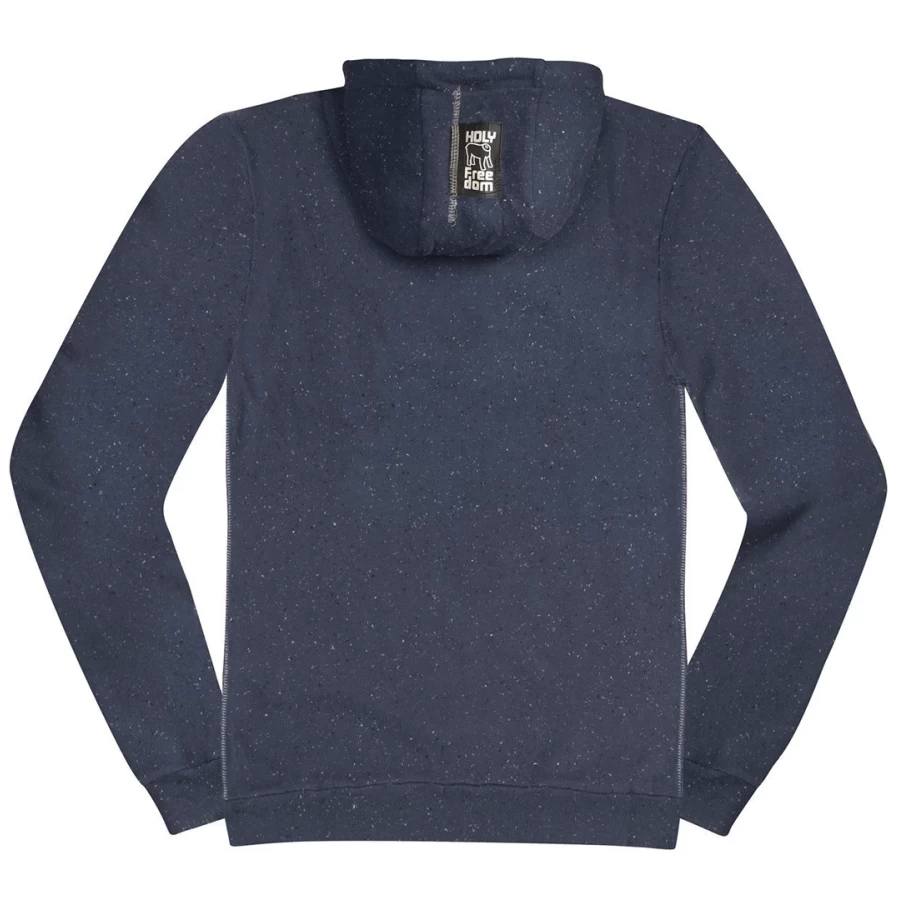 Felpa Zizo Navy Blue Holyfreedom vista frontale, effetto vintage e stile essenziale uomo
