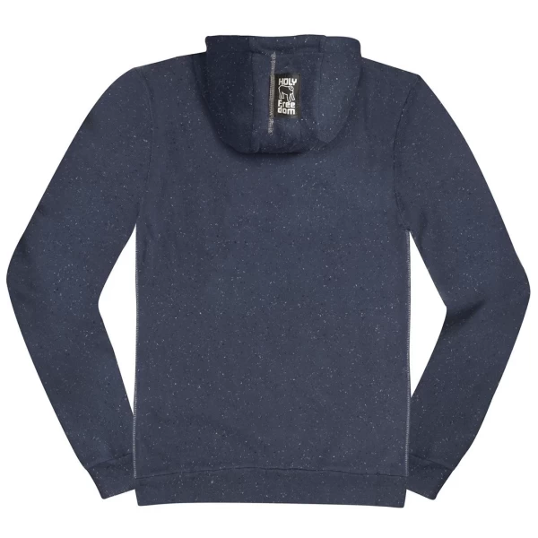 Felpa Zizo Navy Blue Holyfreedom vista frontale, effetto vintage e stile essenziale uomo