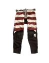 Front view of Mud Bordeaux technical off-road trousers in a rich bordeaux tone.