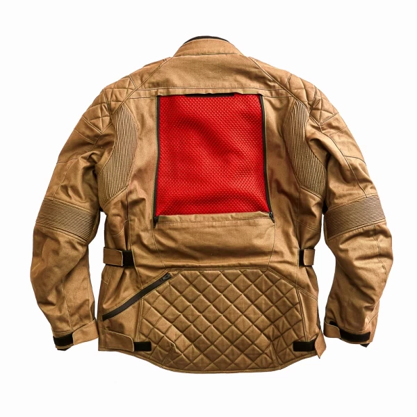 Front view of the Holyfreedom Explorer Havana technical motorcycle jacket