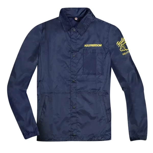 Vista frontale della Bengalino Jacket Holyfreedom, giacca antivento leggera per moto e viaggio.