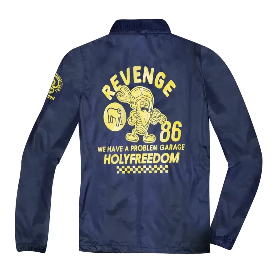 Vista frontale della Bengalino Jacket Holyfreedom, giacca antivento leggera per moto e viaggio.