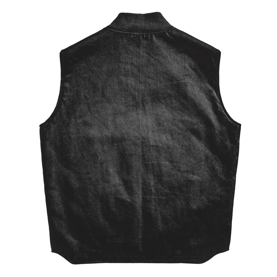 Gilet Worker Black Holyfreedom imbottito con linee essenziali e look custom.