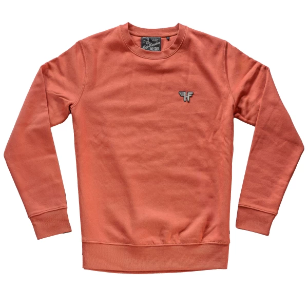Felpa girocollo Garage Rusty Holyfreedom vista frontale, fit comodo e stile vintage uomo