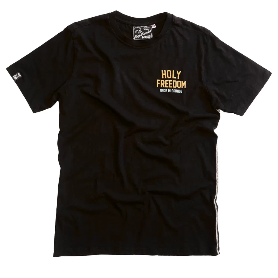 T-shirt Tigertee donna Holyfreedom vista frontale in slub cotton, morbida e dal fit naturale.