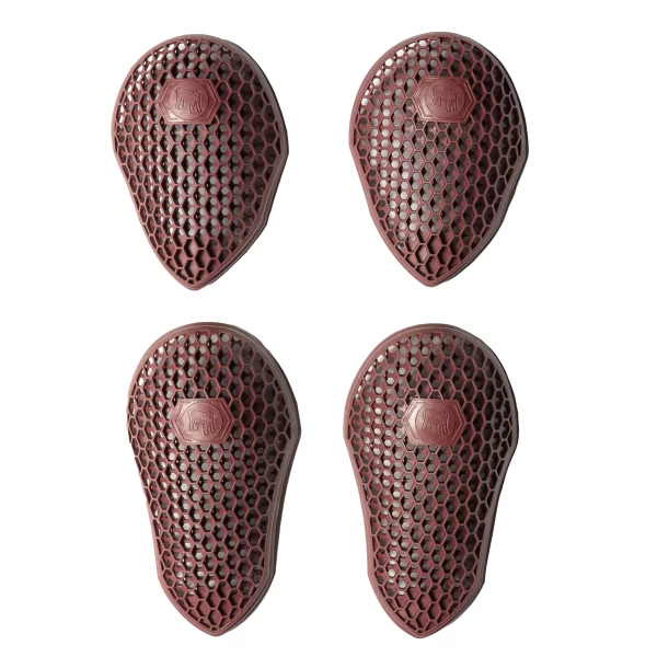 Holyfreedom shoulder and elbow protectors front view, low and clean profile
