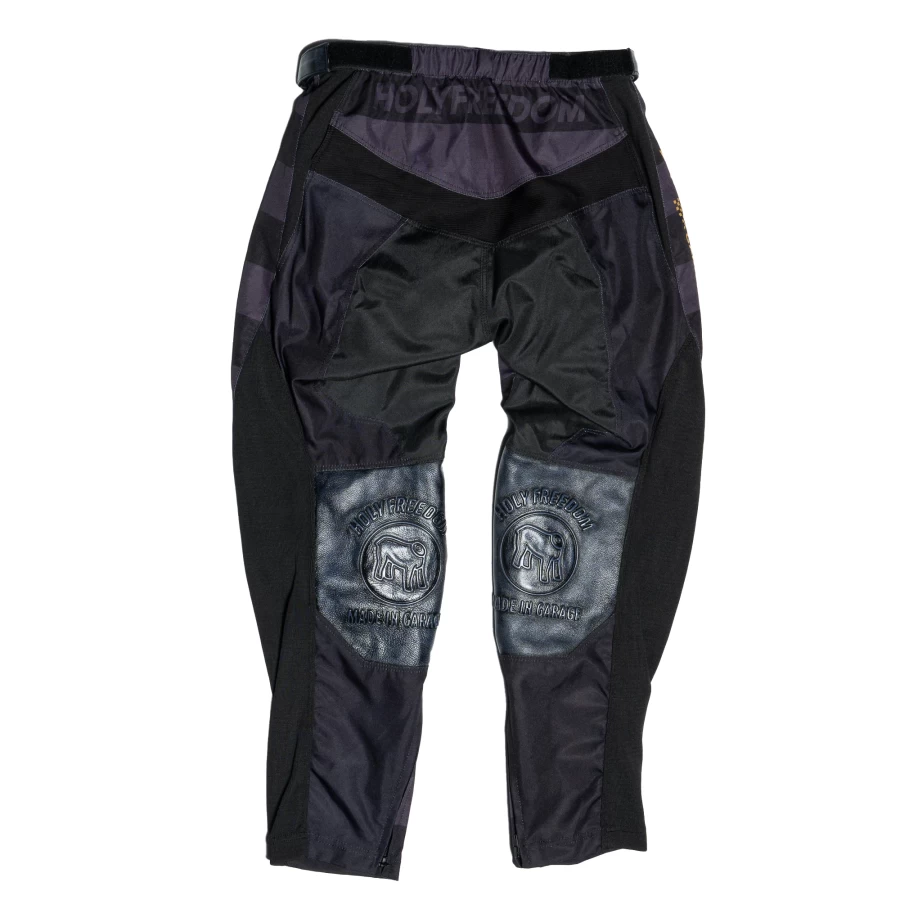 Holyfreedom Mud Petrol off-road trousers front view with technical cut and comfortable fit.