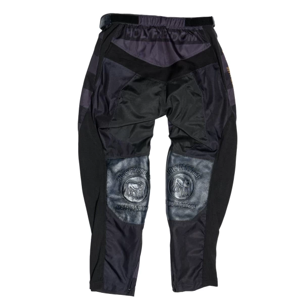 Holyfreedom Mud Petrol off-road trousers front view with technical cut and comfortable fit.