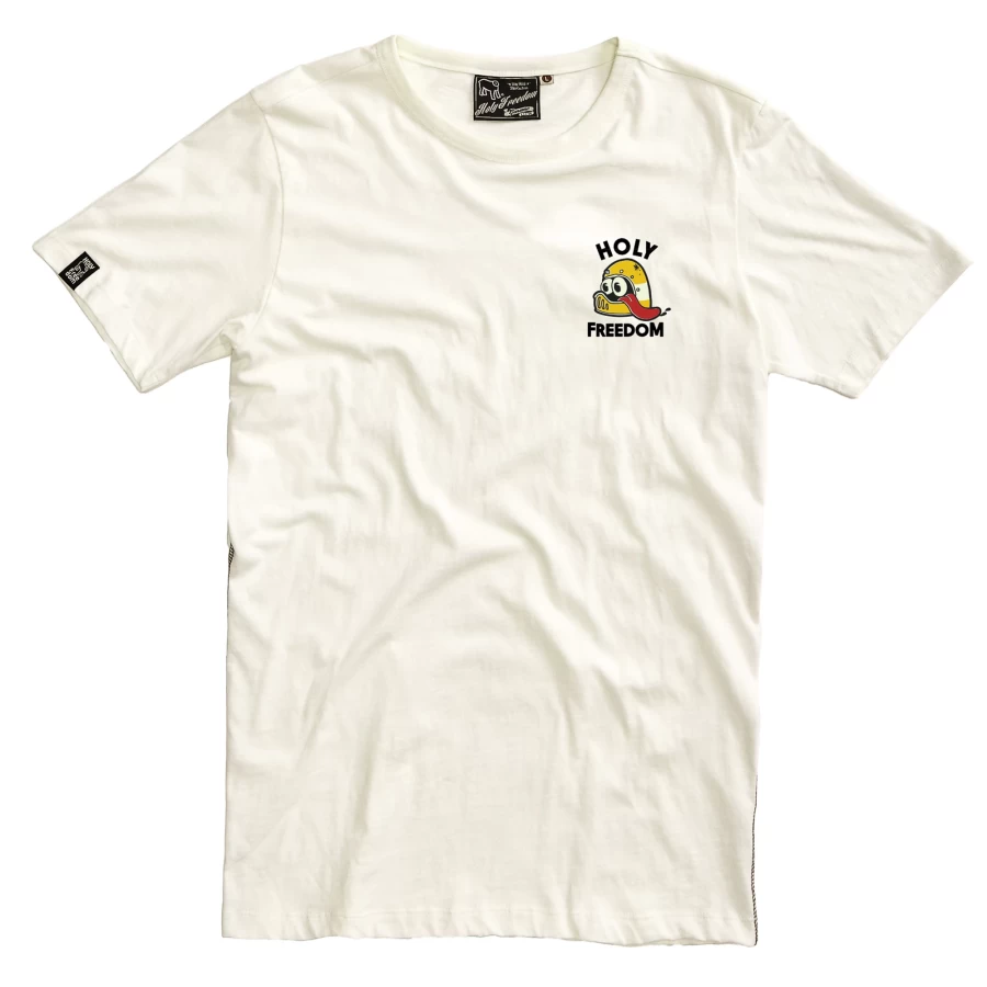 Holyfreedom Revenge Tee front view with a regular fit and premium texture.