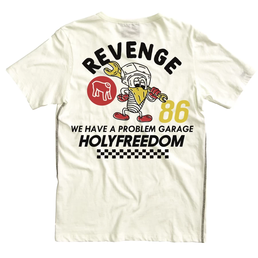 : T-shirt donna Revenge Tee Holyfreedom, vista frontale con taglio premium e stile deciso.