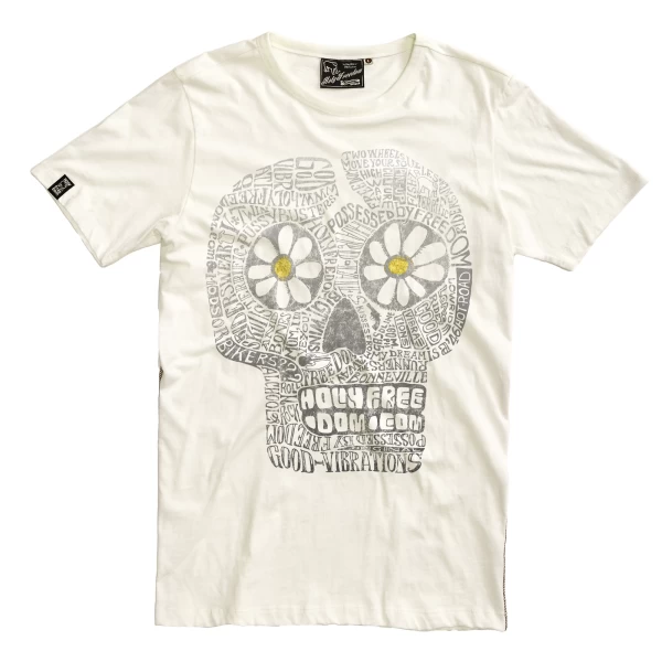 T-shirt donna Holyfreedom in cotone slub, vista frontale dal taglio morbido e moderno.