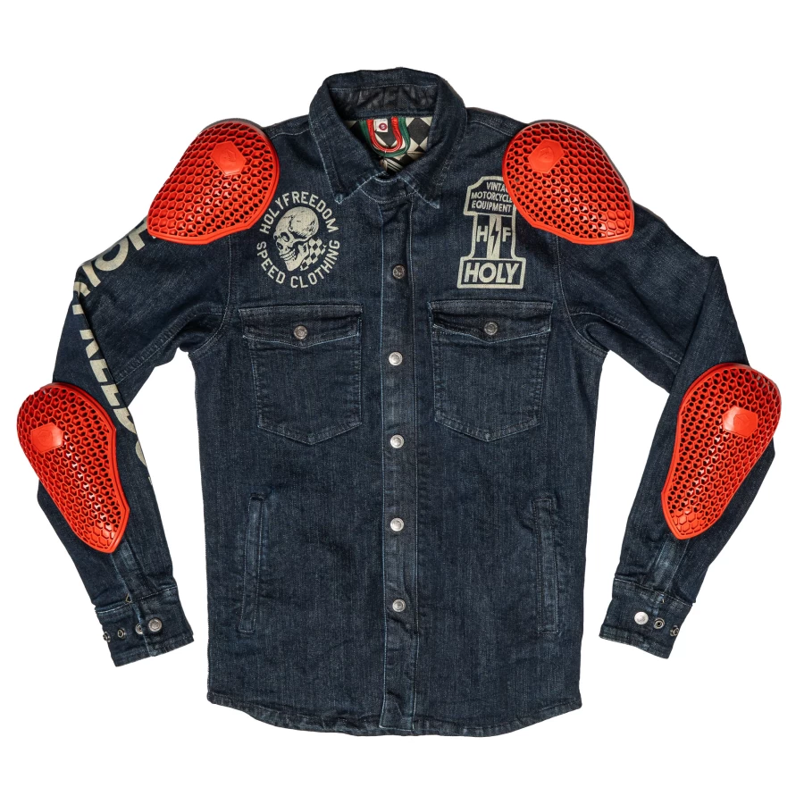 Worn fit with natural movement, ideal for cafe racer and city riding looks