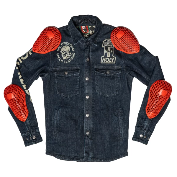 Worn fit with natural movement, ideal for cafe racer and city riding looks