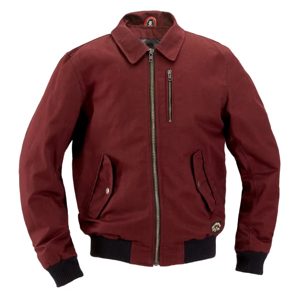 BURGUNDY BOMBER JACKET 2