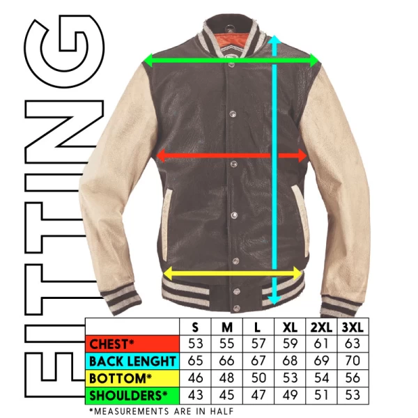 Black varsity jacket worn by a rider for motorcycle use and everyday street wear