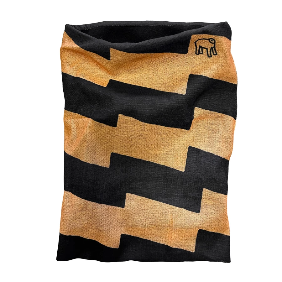 Front view of the Flash Polar winter tube scarf, warm fleece and clean riding fit.