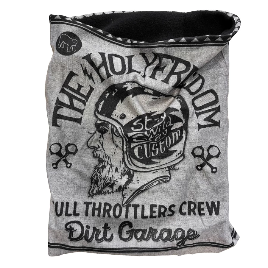 Front view of the Darius Polar winter motorcycle tube scarf by Holyfreedom.