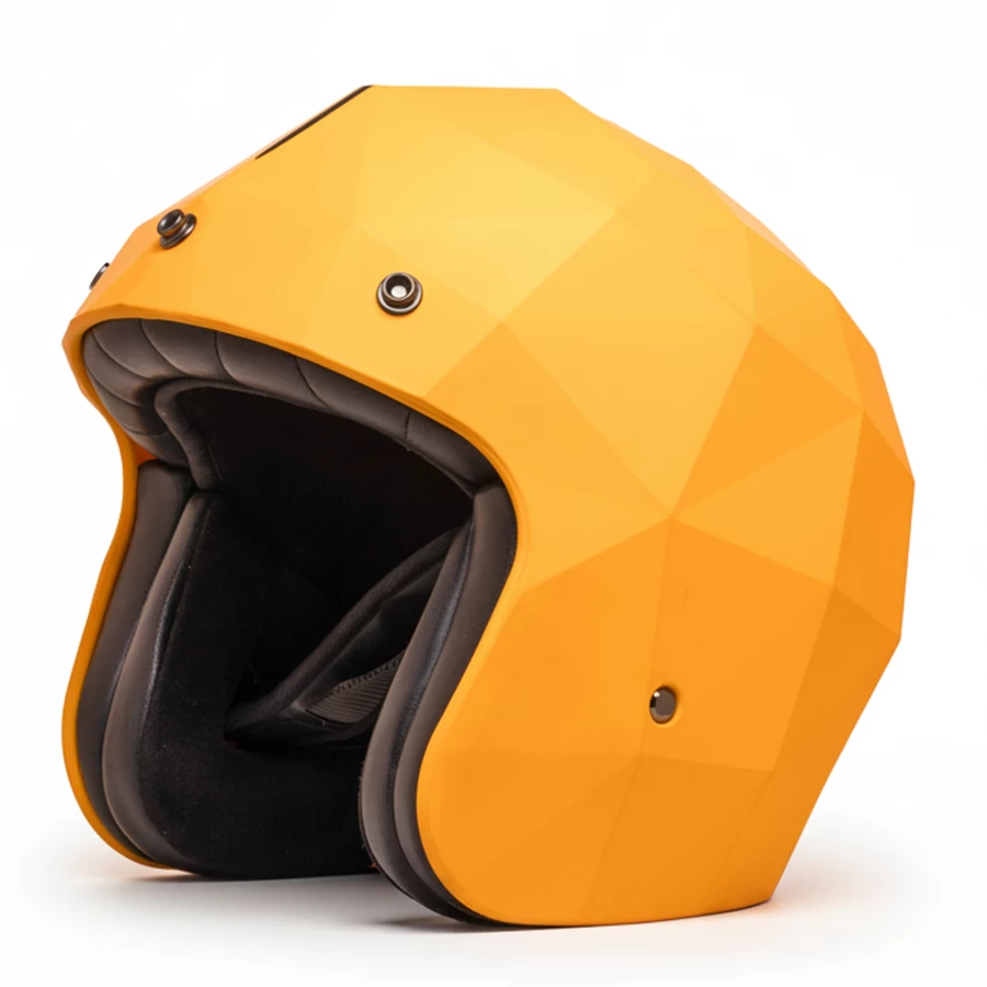 Holyfreedom Stealth matt jet motorcycle helmet with faceted design and geodetic HF® shell.