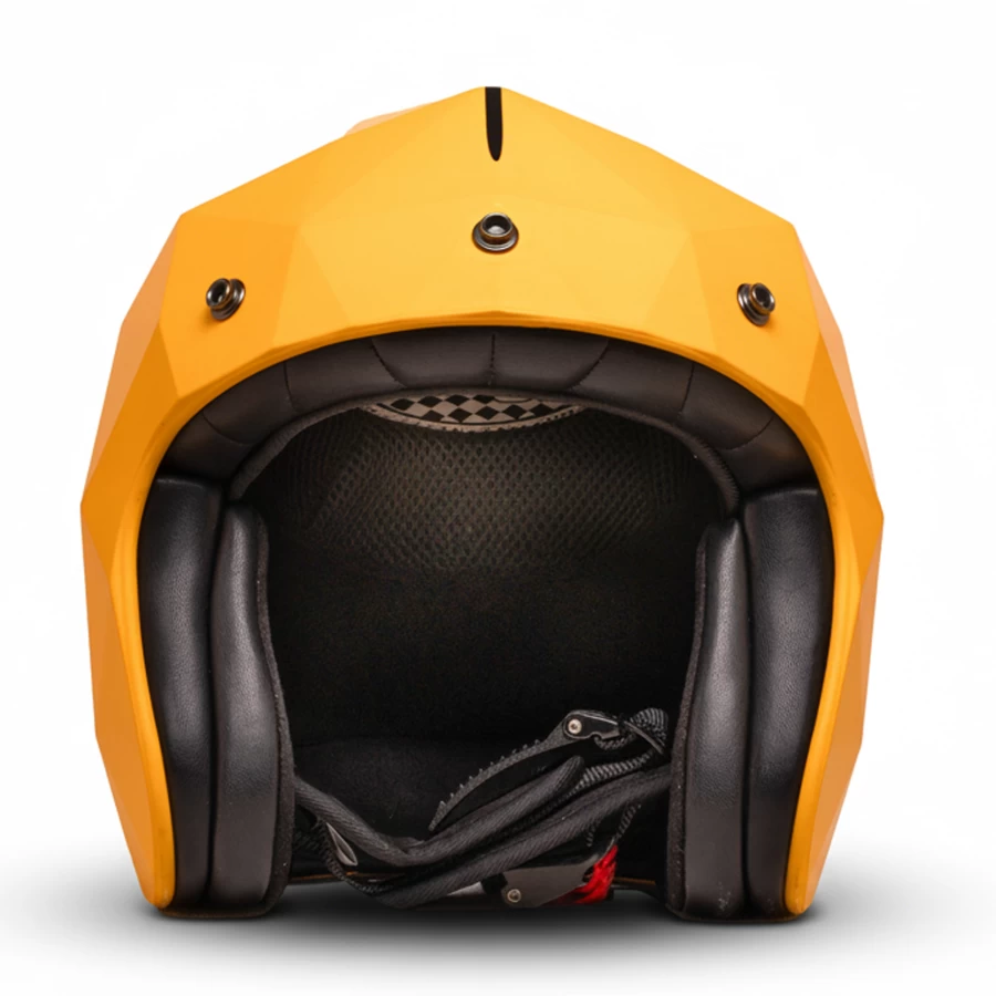 Casco moto jet Holyfreedom Stealth opaco con design sfaccettato e calotta HF® geodetica. 2