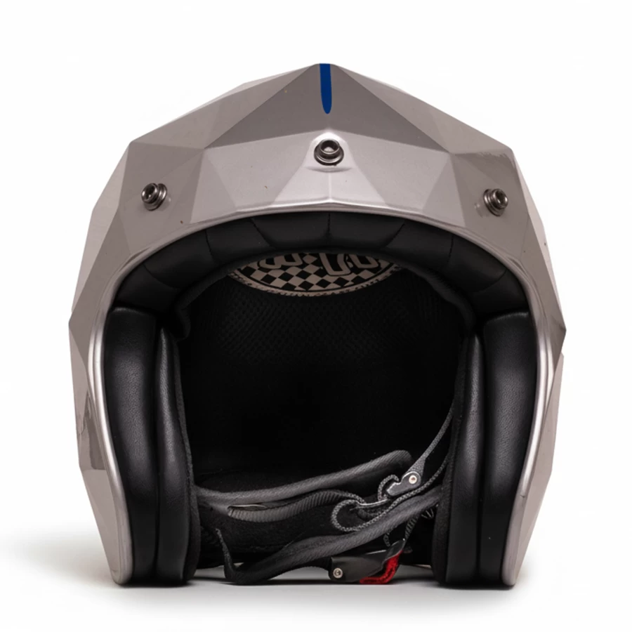 Casco moto jet Holyfreedom Stealth opaco con design sfaccettato e calotta HF® geodetica. 2