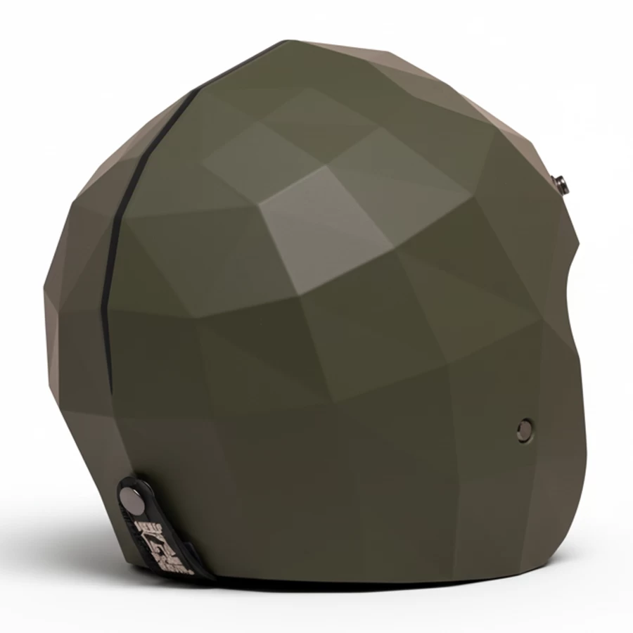 Rear military green matte tactical jet helmet HOLYFREEDOM