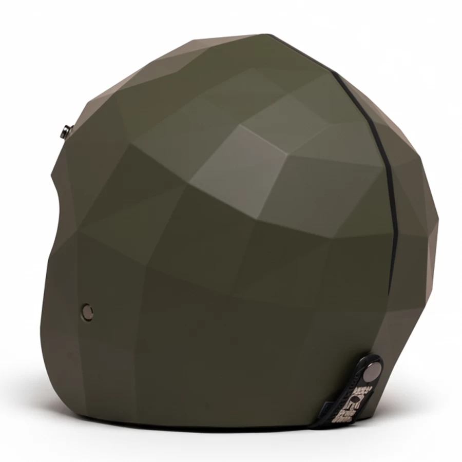 Rear military green matte tactical jet helmet HOLYFREEDOM