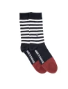Holyfreedom St. Quentin cafe racer socks shown front on, with a vintage biker feel.