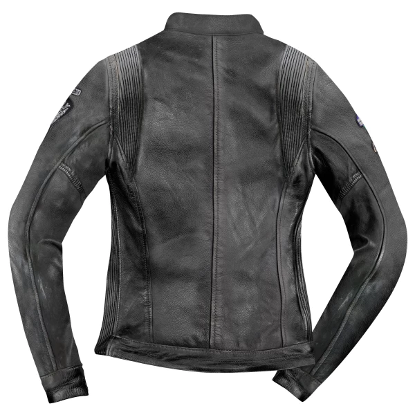 WOMAN LEATHER BLACK JACKET 2