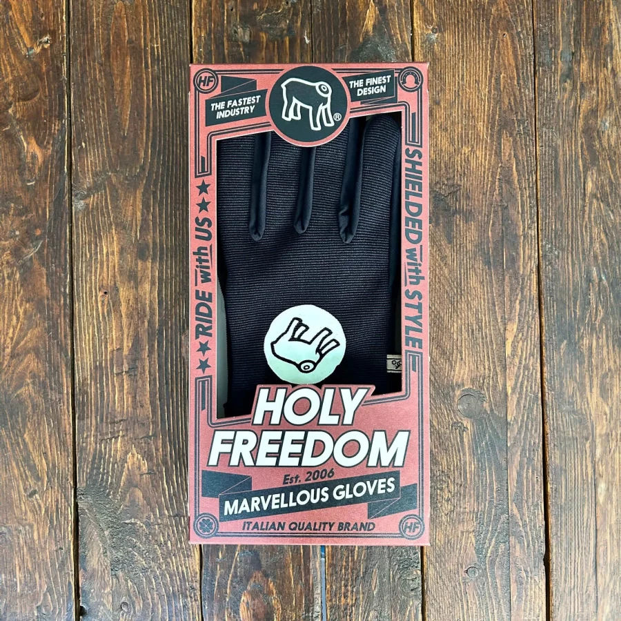 Close detail on stitching and leather grain, showing the handcrafted finish of Freedom Gloves.