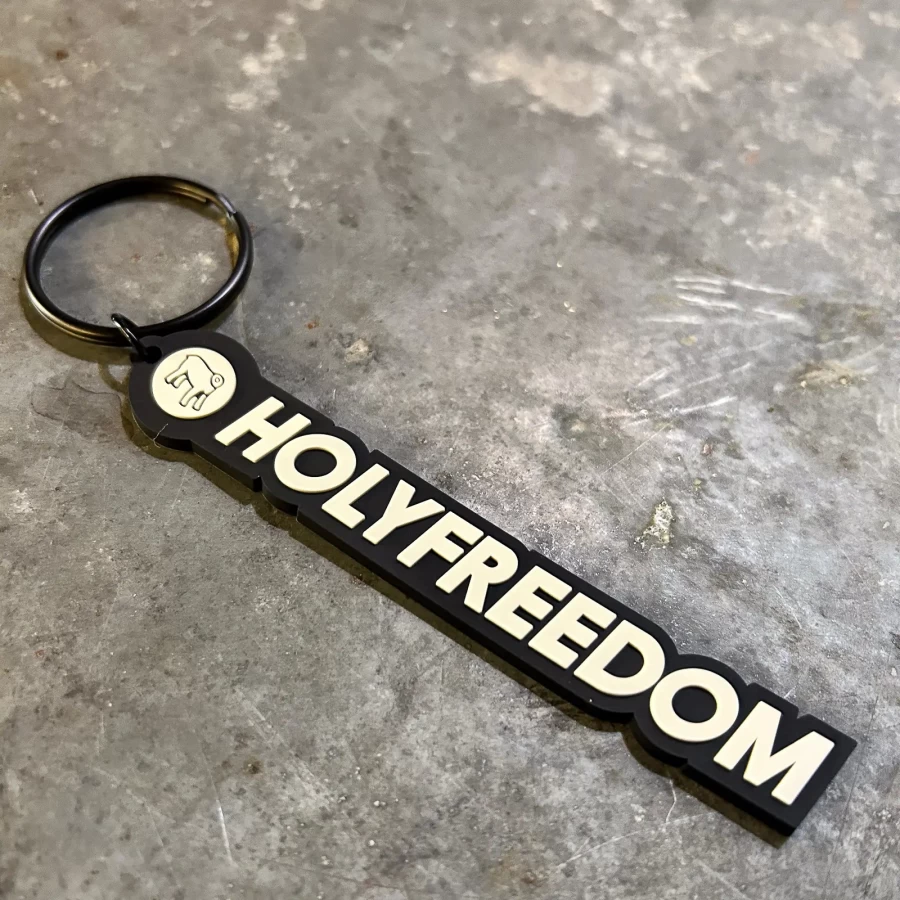 Portachiavi Holyfreedom Keychain in finitura custom, pratico per chiavi moto e uso quotidiano