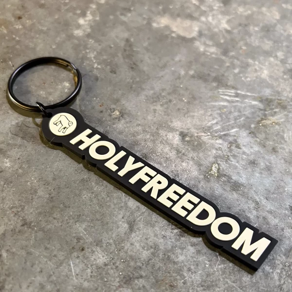 Portachiavi Holyfreedom Keychain in finitura custom, pratico per chiavi moto e uso quotidiano