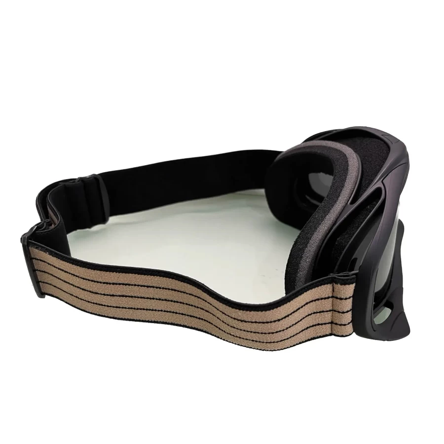 Holyfreedom Snowheels Fume' front view con lente fumé e stile moto vintage.
