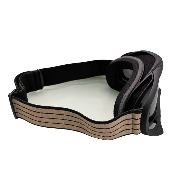Holyfreedom Snowheels Fume' front view con lente fumé e stile moto vintage.