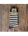 Holyfreedom St. Quentin cafe racer socks shown front on, with a vintage biker feel.