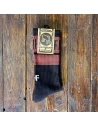 Front view of Holyfreedom Insulto Sox: original motorcycle socks with a bold, ironic look.