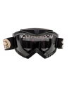 Vista frontale degli occhiali moto vintage Holyfreedom Fat Rat, fit universale per casco jet.