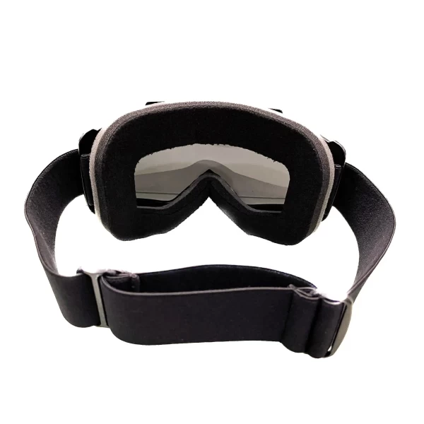 Vista frontale degli occhiali moto vintage Holyfreedom Fat Rat, fit universale per casco jet.