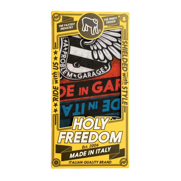 Holyfreedom Poker Skull multifunctional tube scarf in PrimaLoft®, front view.