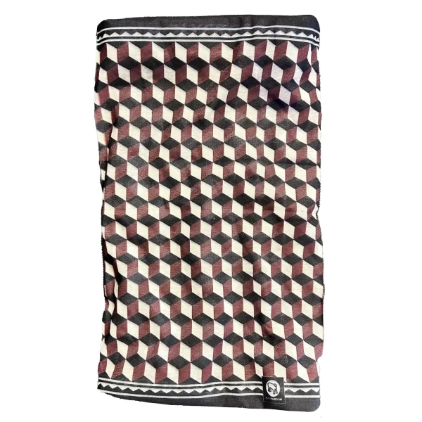 Vista frontale del tubolare moto multifunzione Tabarro in tessuto Drykeeper® Sanitized®.