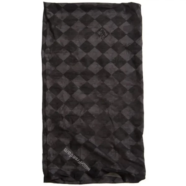 Front view of the Bullit Dark Repreve motorcycle tube scarf, light and practical for every ride.