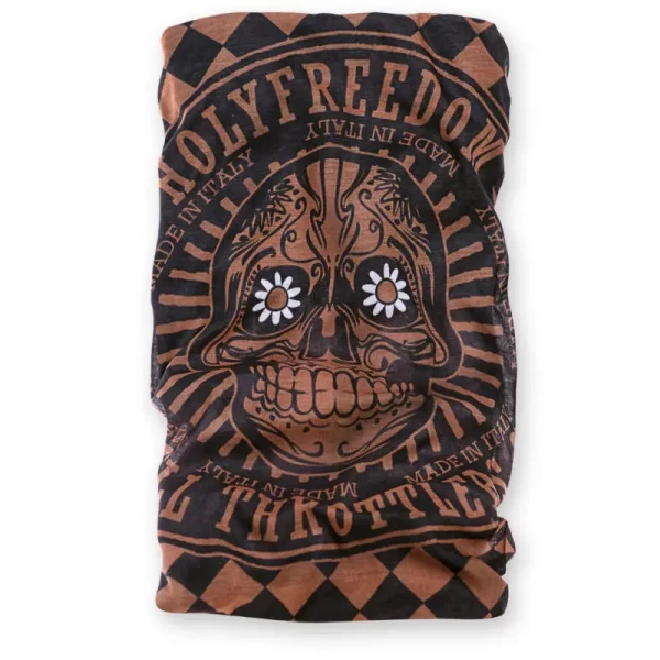 Tubolare moto multifunzione Golden Skull Holyfreedom in Primaloft®, vista frontale