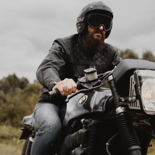 Tailored riding fit with urban style, ideal for riders who want a real leather motorcycle jacket.