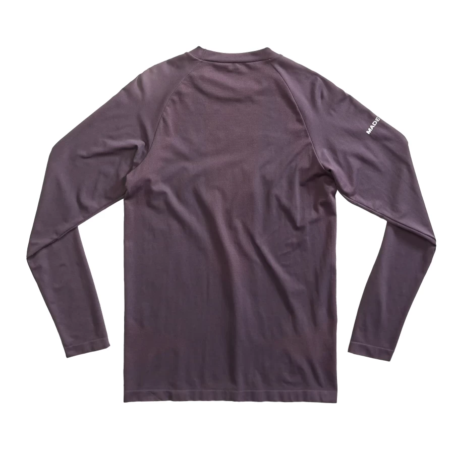 Vista frontale della Pelle Grey Holyfreedom, maglia tecnica moto a manica lunga.