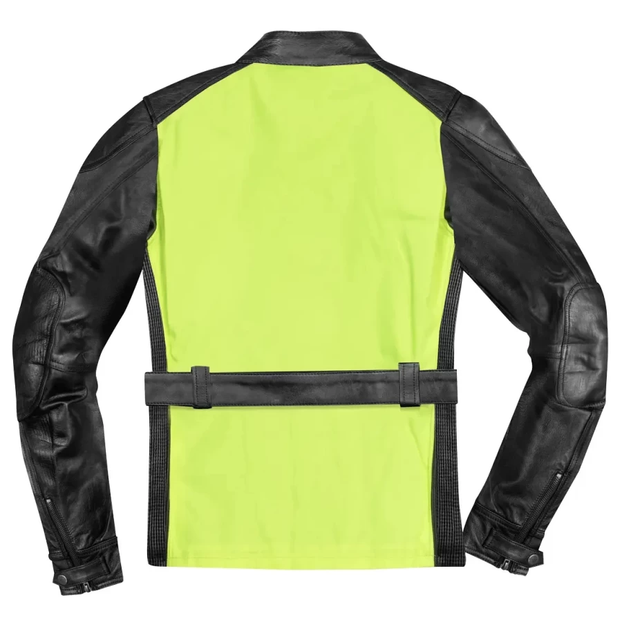 Vista frontale della giacca Quattro Vision Holyfreedom con protezioni CE per uso moto.
