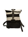 Front view of the Folsom Pack roll-top motorcycle backpack with a clean urban profile
